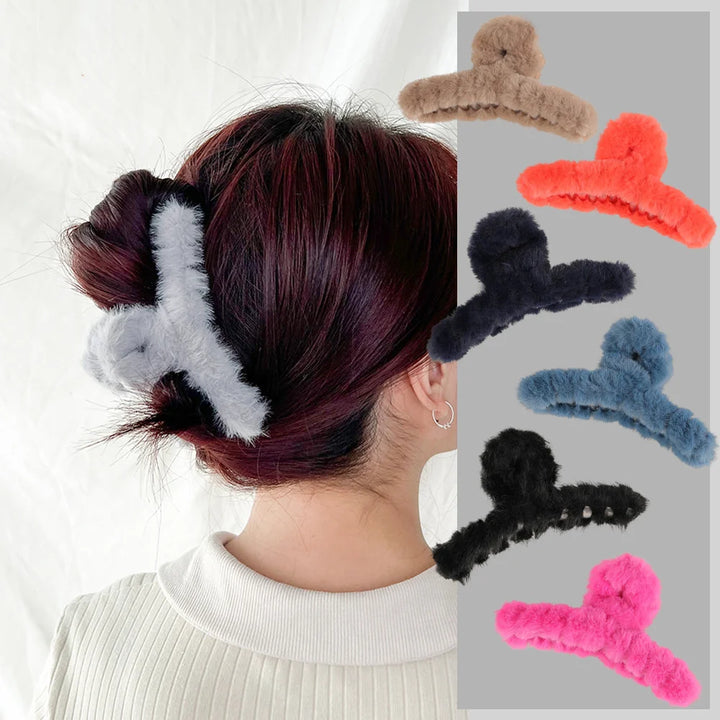 Stylish acrylic hair clips